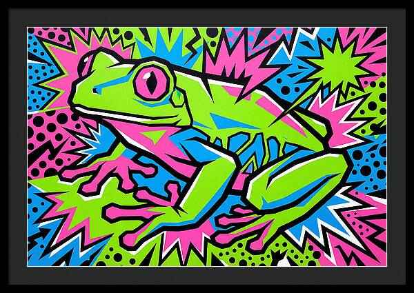 Tree Frog In Vibrant Colors