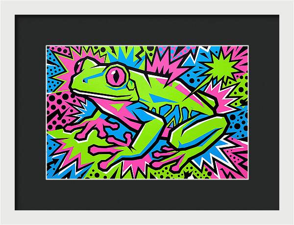 Tree Frog In Vibrant Colors