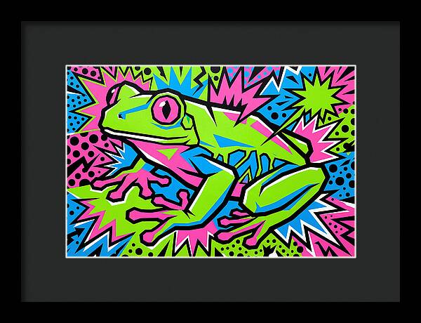 Tree Frog In Vibrant Colors