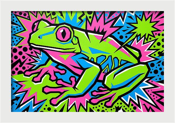 Tree Frog In Vibrant Colors