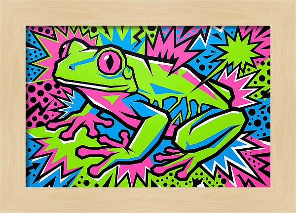 Tree Frog In Vibrant Colors