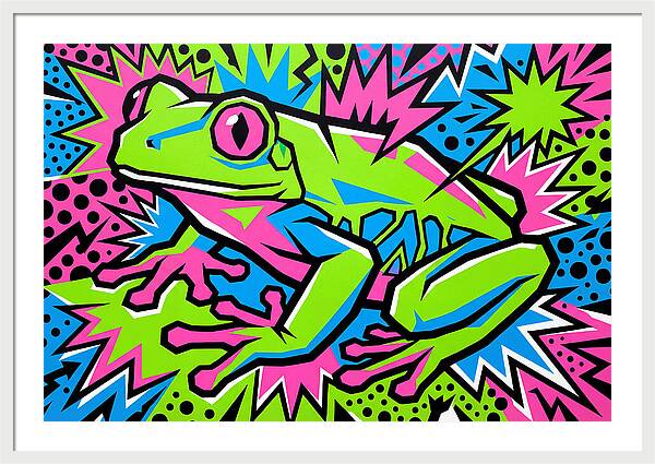 Tree Frog In Vibrant Colors