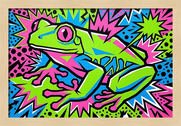 Tree Frog In Vibrant Colors