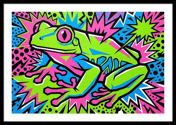Tree Frog In Vibrant Colors