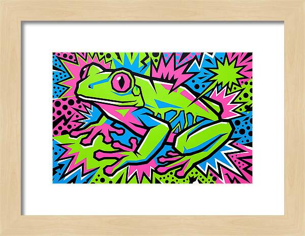 Tree Frog In Vibrant Colors