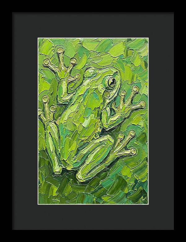 Tree Frog In Vibrant Greens