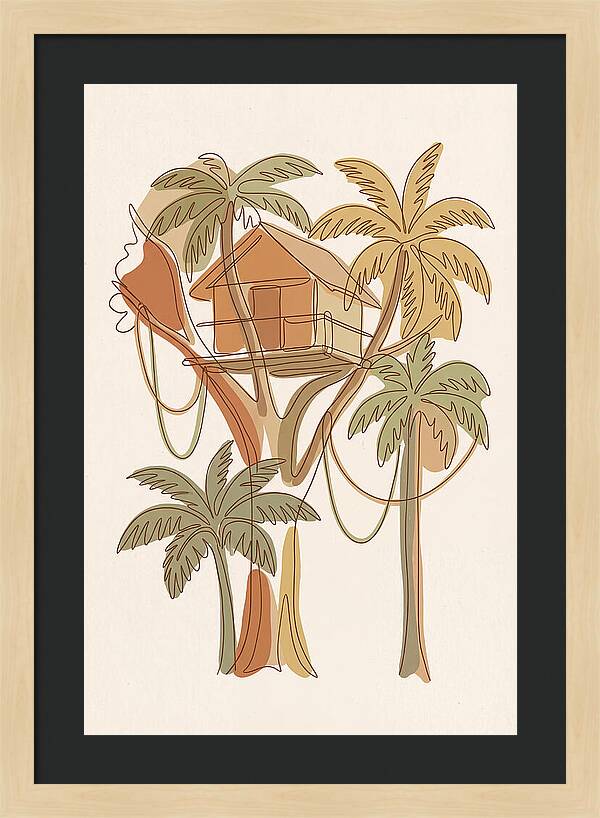 Tree House In Tropical Canopy