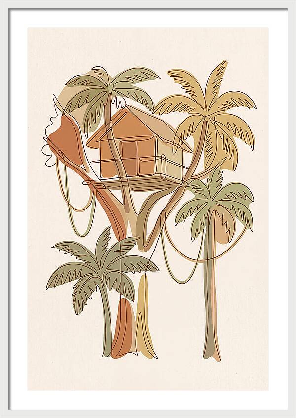 Tree House In Tropical Canopy