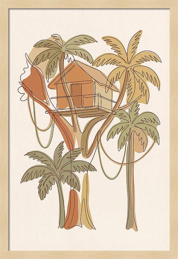 Tree House In Tropical Canopy