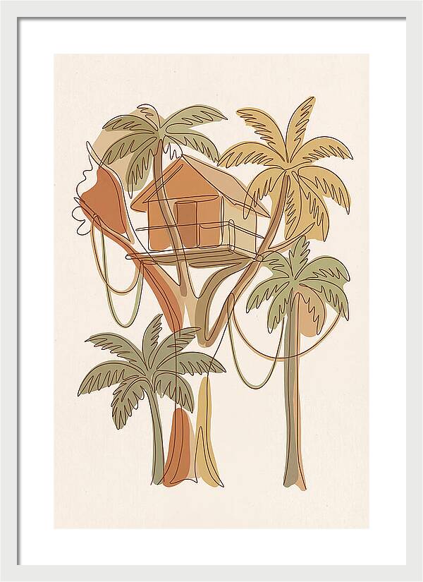 Tree House In Tropical Canopy