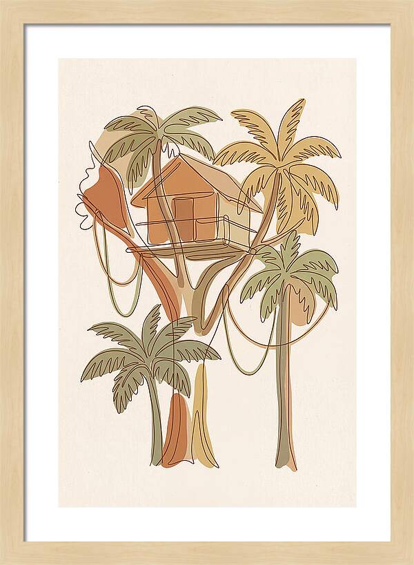 Tree House In Tropical Canopy