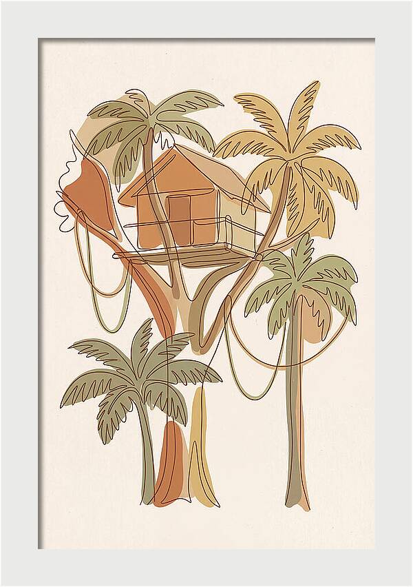 Tree House In Tropical Canopy