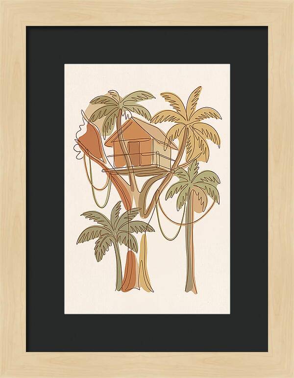 Tree House In Tropical Canopy