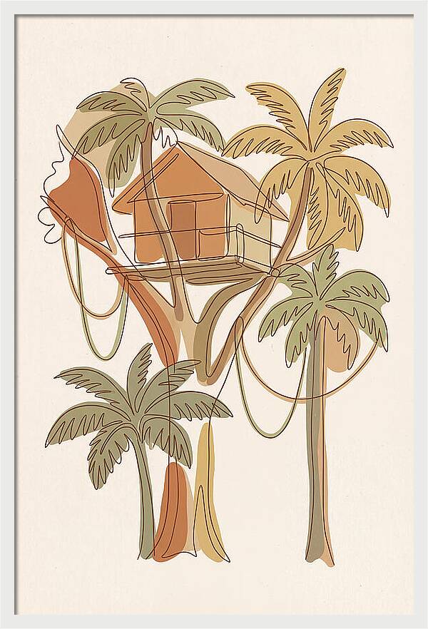 Tree House In Tropical Canopy