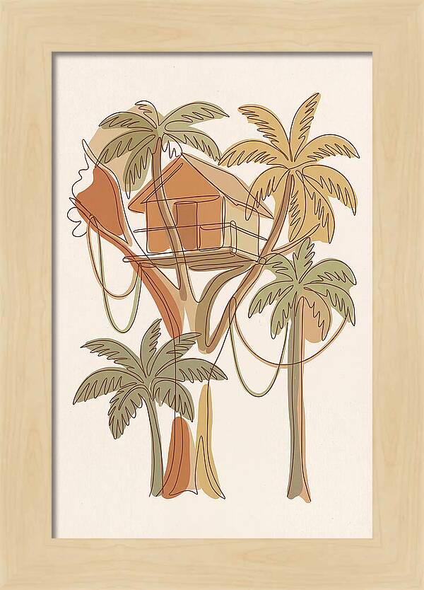 Tree House In Tropical Canopy