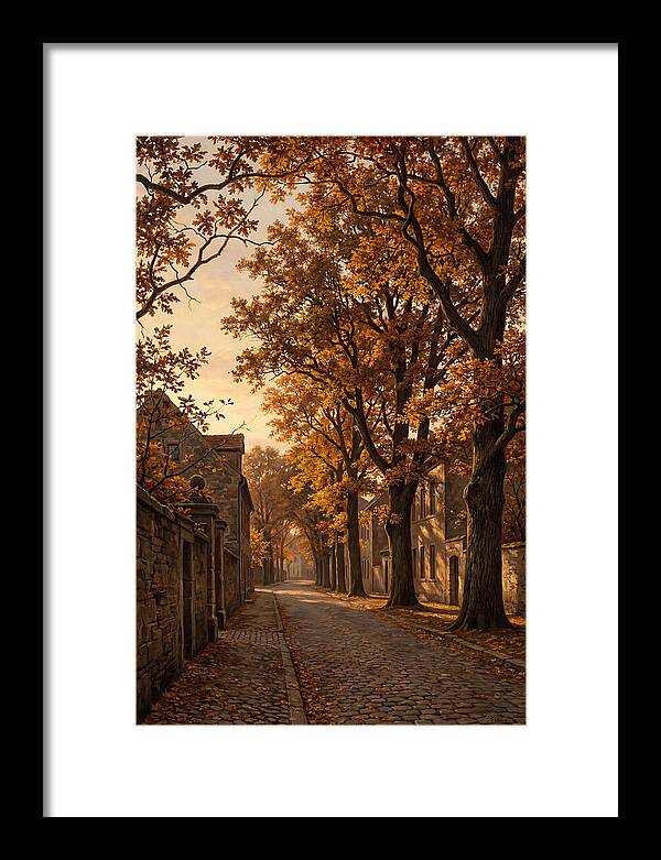 Tree Lined Boulevard In Autumn