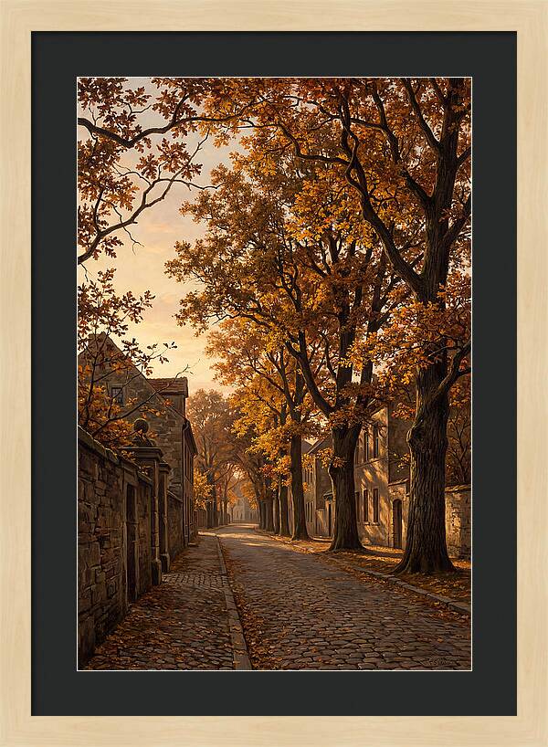 Tree Lined Boulevard In Autumn