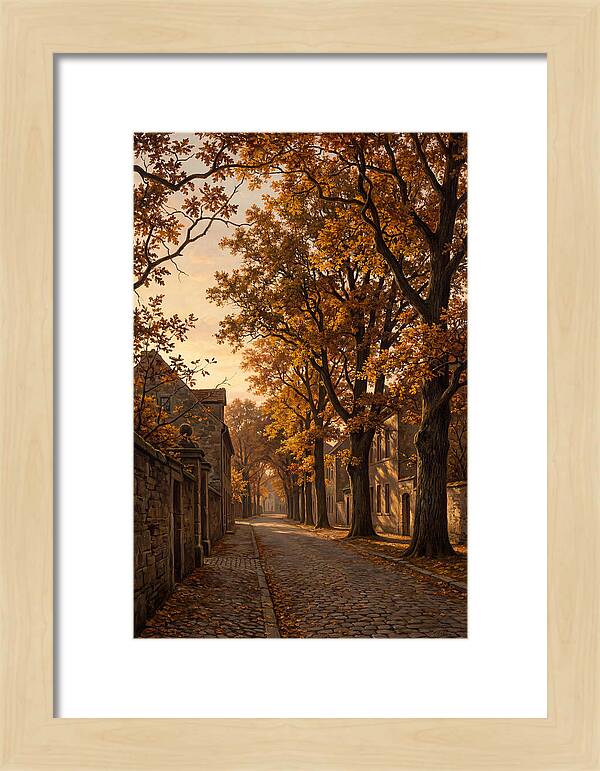 Tree Lined Boulevard In Autumn