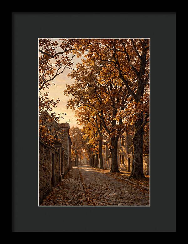 Tree Lined Boulevard In Autumn