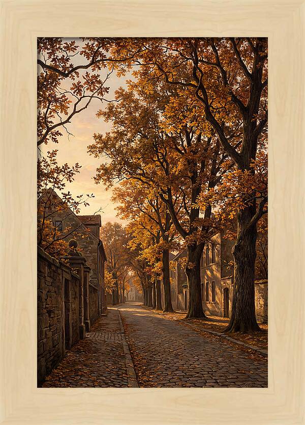 Tree Lined Boulevard In Autumn