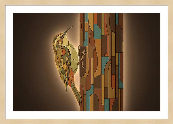 Treecreeper Ascending Oak Bark