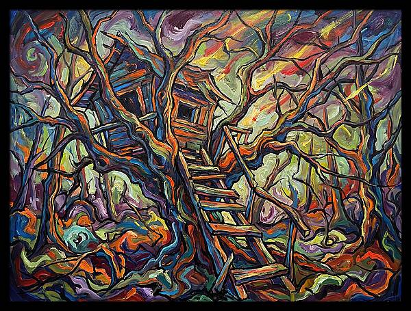 Treehouse Among Twisted Branches