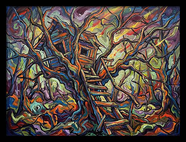 Treehouse Among Twisted Branches