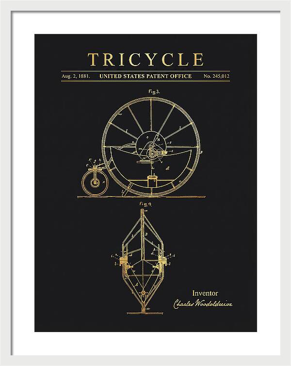 Tricycle Gold Patent Us245012a