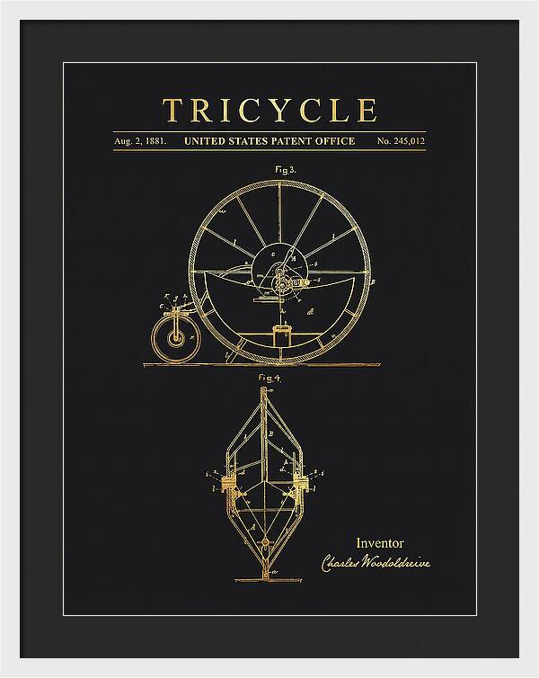 Tricycle Gold Patent Us245012a