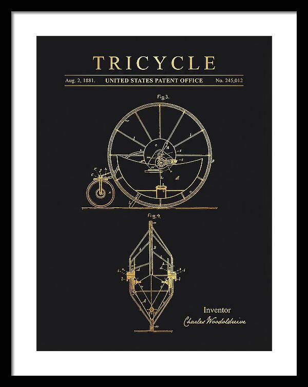 Tricycle Gold Patent Us245012a