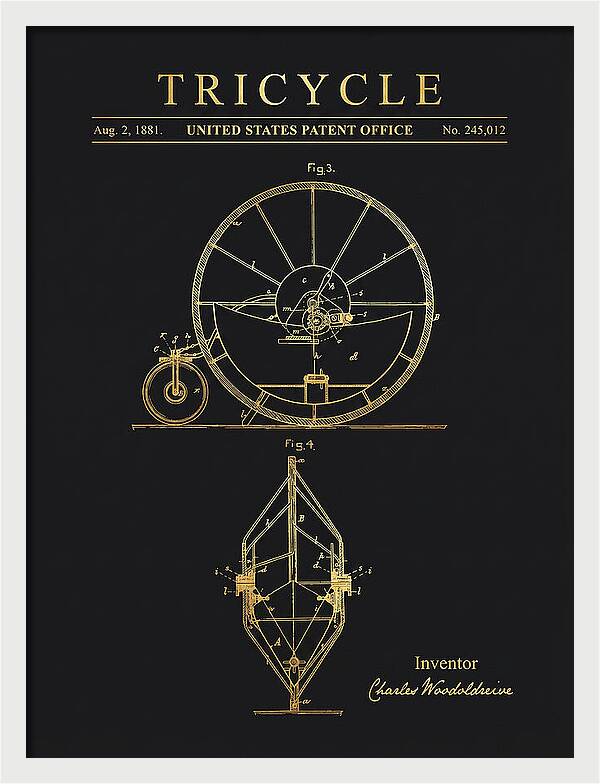 Tricycle Gold Patent Us245012a