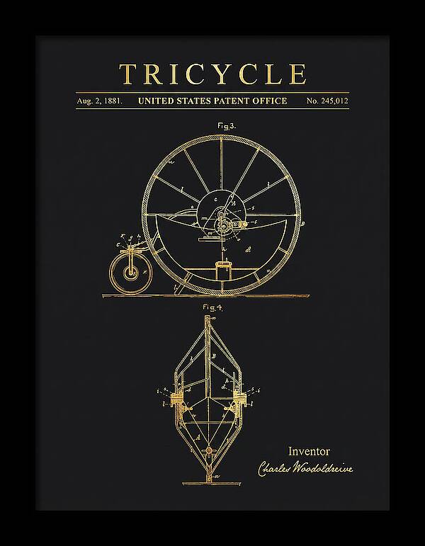 Tricycle Gold Patent Us245012a