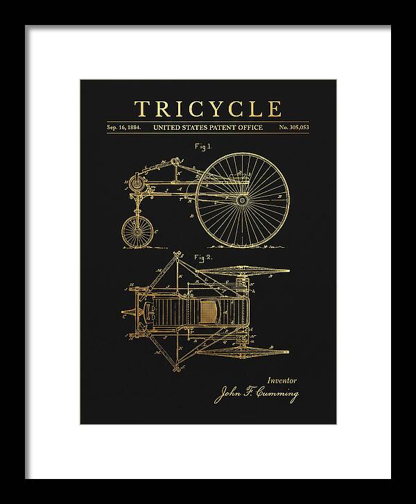 Tricycle Gold Patent Us305053a