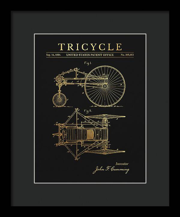 Tricycle Gold Patent Us305053a