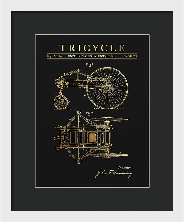 Tricycle Gold Patent Us305053a