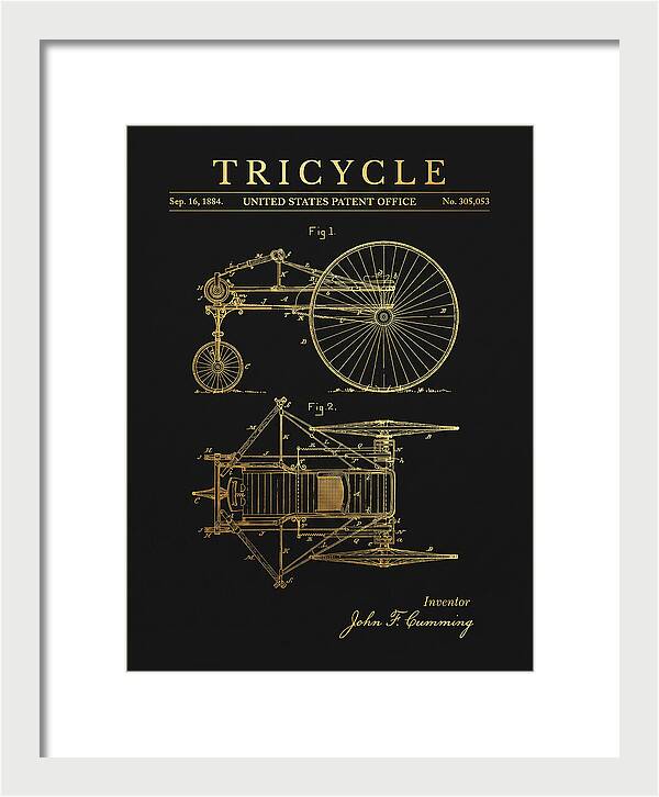 Tricycle Gold Patent Us305053a