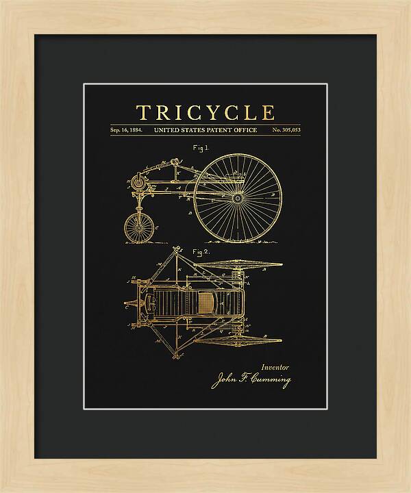 Tricycle Gold Patent Us305053a