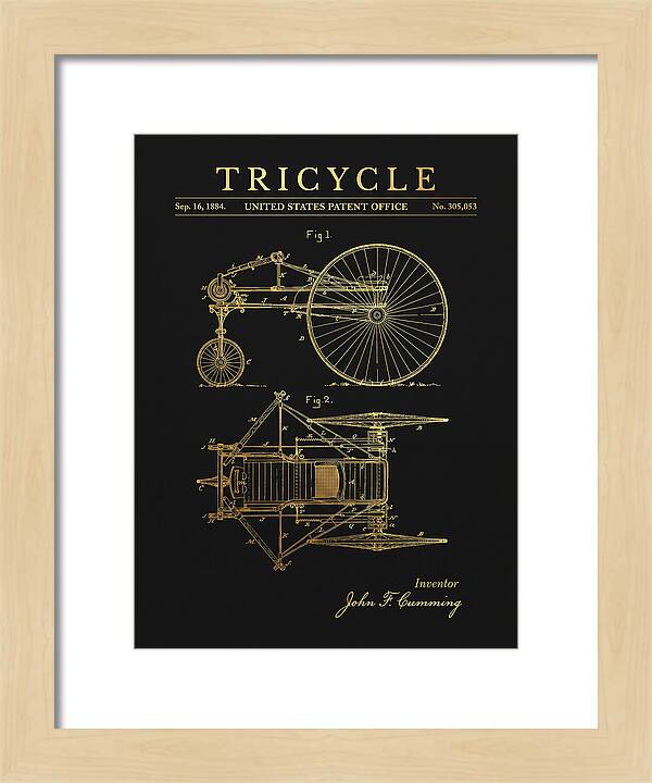 Tricycle Gold Patent Us305053a