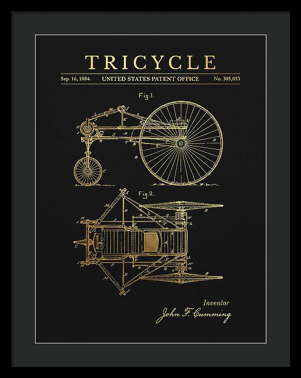 Tricycle Gold Patent Us305053a