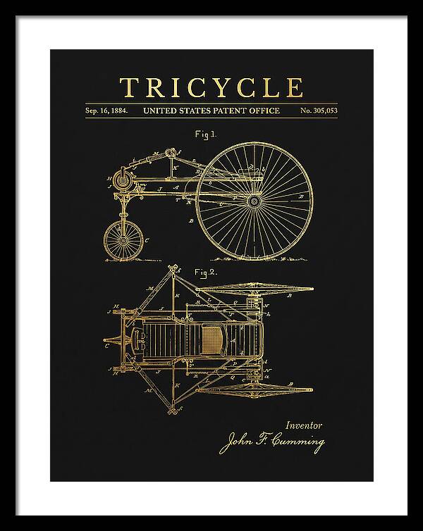 Tricycle Gold Patent Us305053a