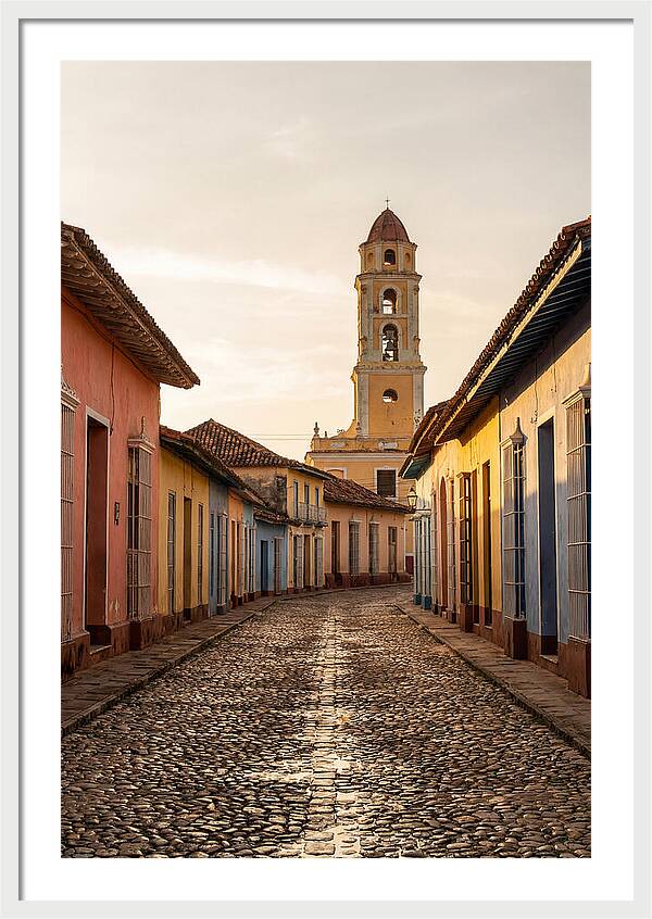 Trinidad Colonial Street At Golden Hour
