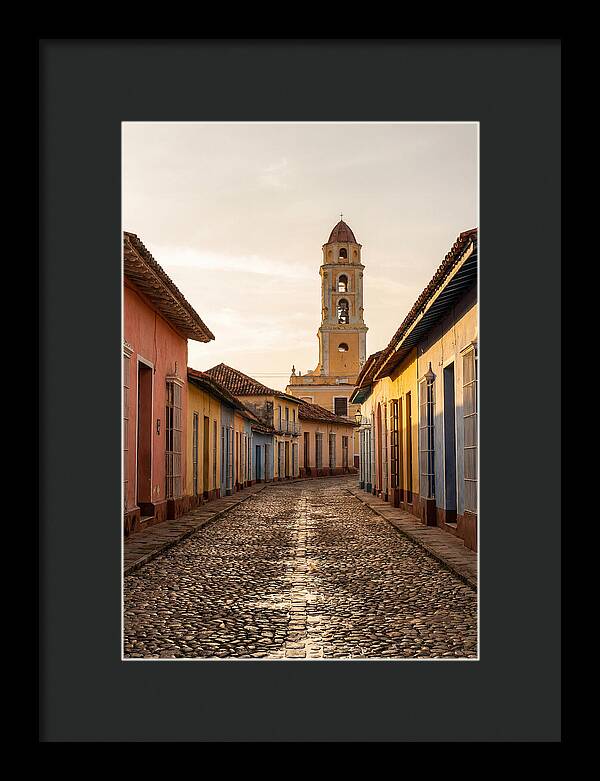 Trinidad Colonial Street At Golden Hour