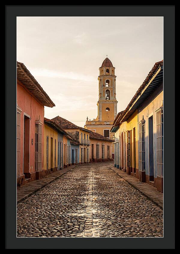 Trinidad Colonial Street At Golden Hour