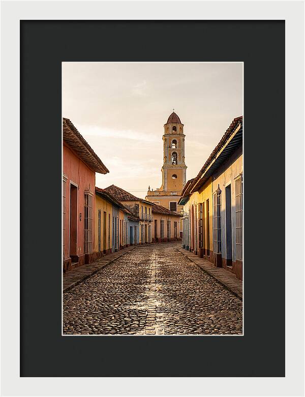 Trinidad Colonial Street At Golden Hour