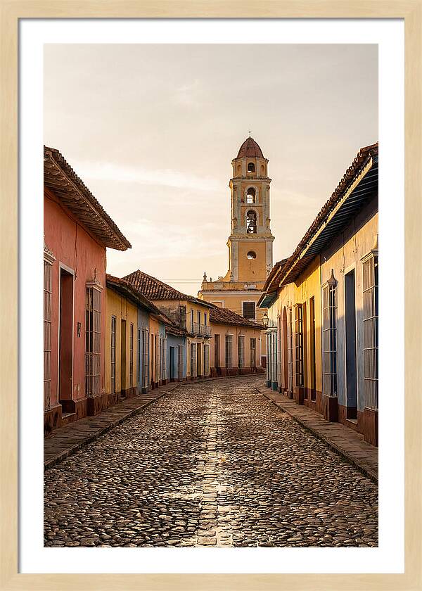 Trinidad Colonial Street At Golden Hour
