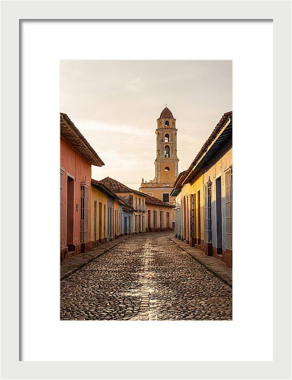 Trinidad Colonial Street At Golden Hour
