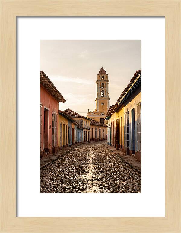 Trinidad Colonial Street At Golden Hour