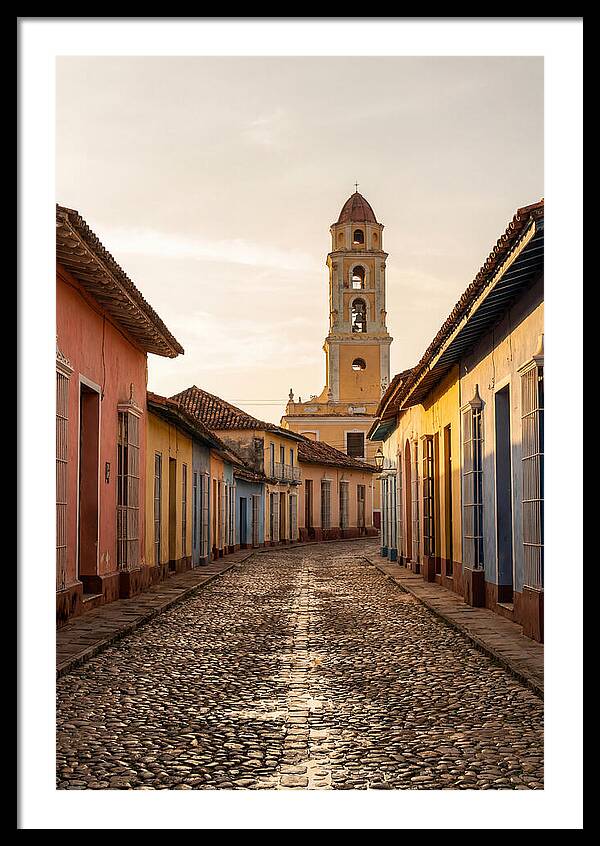 Trinidad Colonial Street At Golden Hour