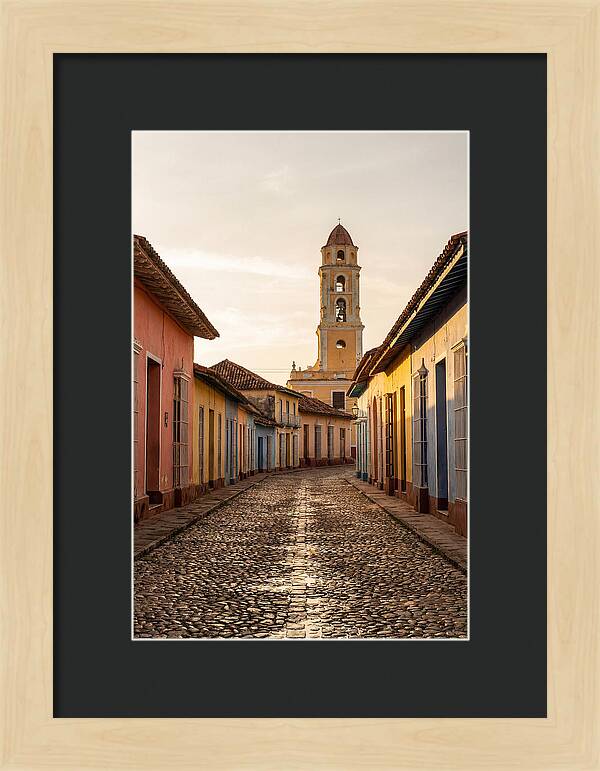 Trinidad Colonial Street At Golden Hour