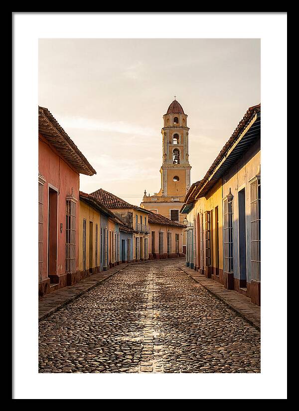 Trinidad Colonial Street At Golden Hour
